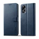 For OPPO A18 4G / A38 4G LC.IMEEKE Calf Texture Horizontal Flip Leather Case(Blue) - 2