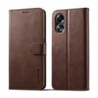 For OPPO A18 4G / A38 4G LC.IMEEKE Calf Texture Horizontal Flip Leather Case(Brown) - 2