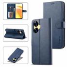 For Realme C55 LC.IMEEKE Calf Texture Horizontal Flip Leather Case(Blue) - 1