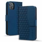 For iPhone 13 Business Diamond Buckle Leather Phone Case with Lanyard(Royal Blue) - 1