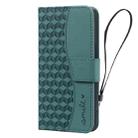 For iPhone 16 Business Diamond Buckle Leather Phone Case with Lanyard(Green) - 2