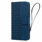 For iPhone 16 Business Diamond Buckle Leather Phone Case with Lanyard(Royal Blue) - 2