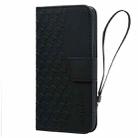 For iPhone 16 Business Diamond Buckle Leather Phone Case with Lanyard(Black) - 2