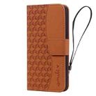 For iPhone 16 Pro Business Diamond Buckle Leather Phone Case with Lanyard(Brown) - 2