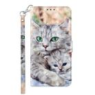 For Motorola Moto G Power 2023 3D Painted Leather Phone Case(Two Loving Cats) - 2