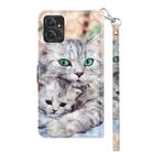 For Motorola Moto G Power 2023 3D Painted Leather Phone Case(Two Loving Cats) - 3