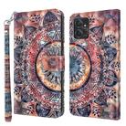 For Motorola Moto G Power 2023 3D Painted Leather Phone Case(Colorful Mandala) - 1
