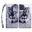 For Motorola Moto G Power 2023 3D Painted Leather Phone Case(Husky) - 1