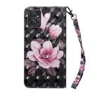 For Motorola Moto G Power 2023 3D Painted Leather Phone Case(Pink Flower) - 3
