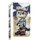 For Motorola Moto G Stylus 5G 2023 3D Painted Leather Phone Case(Naughty Cat) - 2