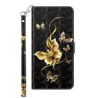For Motorola Moto G Stylus 5G 2023 3D Painted Leather Phone Case(Golden Swallow Butterfly) - 2