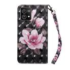 For Motorola Moto G Stylus 5G 2023 3D Painted Leather Phone Case(Pink Flower) - 3