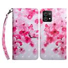 For Motorola Moto G Stylus 5G 2023 3D Painted Leather Phone Case(Red Flower) - 1