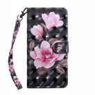 For Motorola Moto G54 3D Painted Leather Phone Case(Pink Flower) - 2