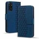 For Xiaomi Redmi Note 11 Business Diamond Buckle Leather Phone Case with Lanyard(Royal Blue) - 1