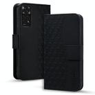 For Xiaomi Redmi Note 11 Business Diamond Buckle Leather Phone Case with Lanyard(Black) - 1