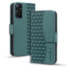 For Xiaomi Redmi Note 11  Pro 4G Business Diamond Buckle Leather Phone Case with Lanyard(Green) - 1