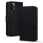 For Xiaomi Redmi Note 12 Pro 5G Global Business Diamond Buckle Leather Phone Case with Lanyard(Black) - 1