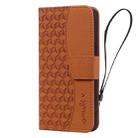 For Google Pixel 4a 4G Business Diamond Buckle Leather Phone Case with Lanyard(Brown) - 2