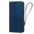 For Google Pixel 4a 4G Business Diamond Buckle Leather Phone Case with Lanyard(Royal Blue) - 2