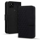 For Google Pixel 4a 5G Business Diamond Buckle Leather Phone Case with Lanyard(Black) - 1