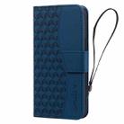 For Google Pixel 5a Business Diamond Buckle Leather Phone Case with Lanyard(Royal Blue) - 2