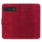 For Google Pixel 7 5G Business Diamond Buckle Leather Phone Case with Lanyard(Wine Red) - 3