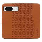 For Google Pixel 8 Business Diamond Buckle Leather Phone Case with Lanyard(Brown) - 3