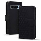 For Google Pixel 9 Pro Business Diamond Buckle Leather Phone Case with Lanyard(Black) - 1