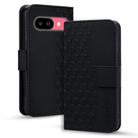 For Google Pixel 9a Business Diamond Buckle Leather Phone Case with Lanyard(Black) - 1