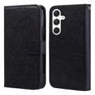 For Samsung Galaxy S24 5G Skin Feeling Oil Leather Texture PU + TPU Phone Case(Black) - 1