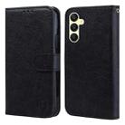 For Samsung Galaxy A25 5G Skin Feeling Oil Leather Texture PU + TPU Phone Case(Black) - 1