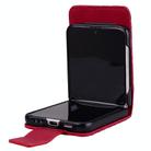 For Samsung Galaxy Z Flip4 Business Diamond Buckle Leather Phone Case with Lanyard(Wine Red) - 4