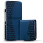 For Samsung Galaxy Z Flip4 Business Diamond Buckle Leather Phone Case with Lanyard(Royal Blue) - 1