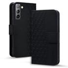 For Samsung Galaxy S23 5G Diamond Buckle Leather Phone Case with Lanyard(Black) - 1