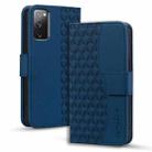 For Samsung Galaxy S20 Diamond Buckle Leather Phone Case with Lanyard(Royal Blue) - 1