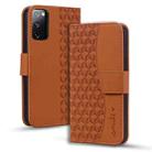 For Samsung Galaxy S20 FE 5G Diamond Buckle Leather Phone Case with Lanyard(Brown) - 1