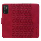For Samsung Galaxy A54 5G Diamond Buckle Leather Phone Case with Lanyard(Wine Red) - 3