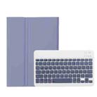 For Xiaomi Redmi Pad SE 11 inch A0N9 Lambskin Texture Ultra-thin Detachable Bluetooth Keyboard Leather Case(Purple) - 2