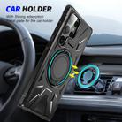 For Samsung Galaxy S23 Ultra 5G MagSafe Magnetic Shockproof Phone Case with Ring Holder(Black) - 2