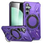 For Samsung Galaxy A15 MagSafe Magnetic Shockproof Phone Case with Ring Holder(Purple) - 1
