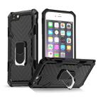 For iPhone 6s Plus / 6 Plus Cool Armor PC+TPU Shockproof Case with 360 Degree Rotation Ring Holder(Black) - 1