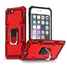 For iPhone 6s Plus / 6 Plus Cool Armor PC+TPU Shockproof Case with 360 Degree Rotation Ring Holder(Red) - 1