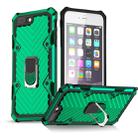 For iPhone 8 Plus / 7 Plus Cool Armor PC+TPU Shockproof Case with 360 Degree Rotation Ring Holder(Dark Green) - 1