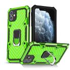 For iPhone 11 Cool Armor PC+TPU Shockproof Case with 360 Degree Rotation Ring Holder(Green) - 1