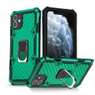 For iPhone 11 Cool Armor PC+TPU Shockproof Case with 360 Degree Rotation Ring Holder(Dark Green) - 1