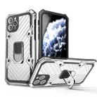 For iPhone 11 Pro Cool Armor PC+TPU Shockproof Case with 360 Degree Rotation Ring Holder(Silver) - 1