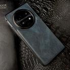 For OPPO Find N5 Crazy Horse Texture PU + PC Phone Case(Blue) - 2
