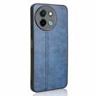 For vivo Y38 / Y200i Cow Pattern Sewing Back Cover Phone Case(Blue) - 3