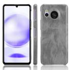 For Sharp Aquos Sense8 Litchi Texture Back Cover Phone Case(Grey) - 1